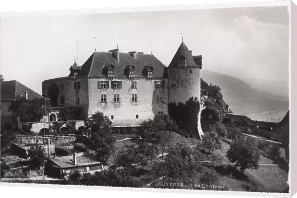 Chateau at Gruyeres, Fribourg, Switzerland