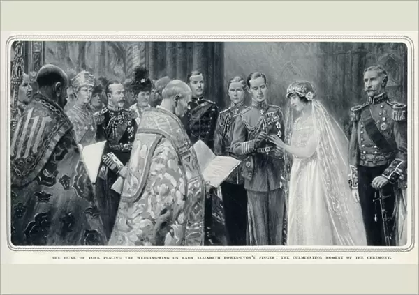Wedding of Prince Albert and Lady Elizabeth Bowes-Lyon