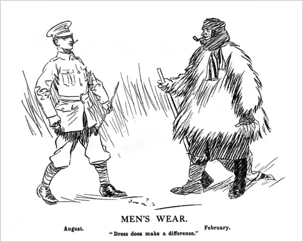 Mens Wear during WW1, August and February by J. H. Thorpe