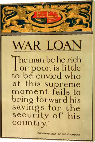 WWI Poster, War Loan