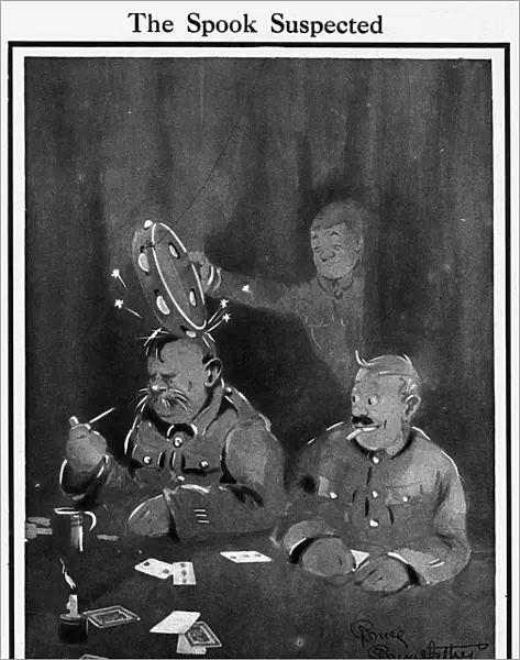 The Spook Suspected by Bruce Bairnsfather, WW1 cartoon