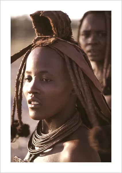Himba Girl - wearing head gear and jewellery