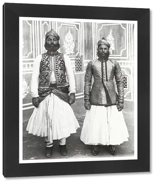 India - Two Rajput Chiefs in Durbar dress, Delhi