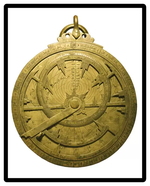 Arabian flat astrolabe from 10th century. ITALY