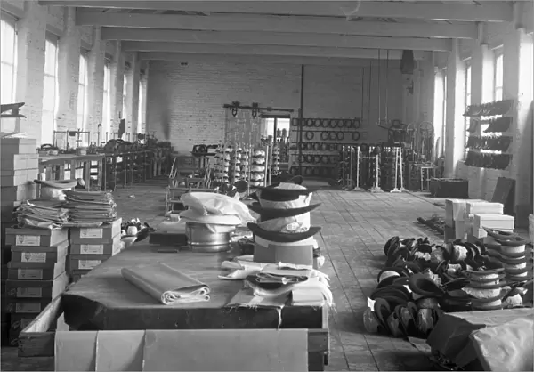 Hat factory finishing room