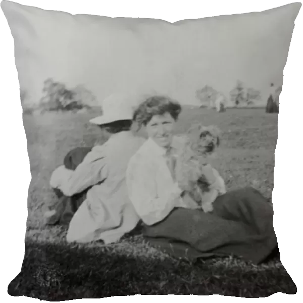 M. Tempest with dog