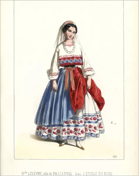 Mlle Lefevre as Prascovia in L Etoile du Nord