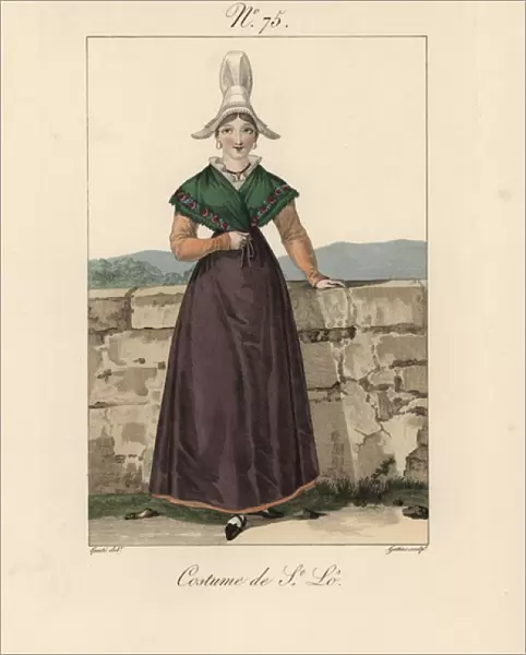 Costume of Saint-Lo A young woman of a higher