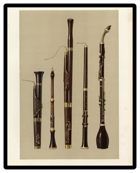 Dolciano, oboe, bassoon, oboe da caccia and basset horn