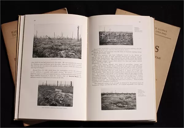 Two pages of a book, The Somme, Michelin