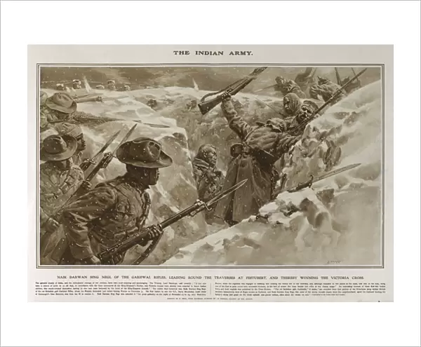 Naik Darwan Sing Negi in Great War Deeds, WW1