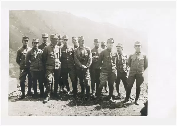 Group photo, Austro-Hungarian army officers, WW1