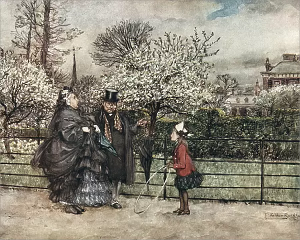 Illustration, Peter Pan in Kensington Gardens