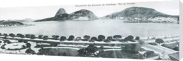 Panoramic view of Botafogo Bay, Rio de Janeiro, Brazil
