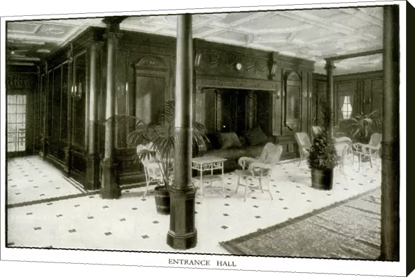 The Cunard Liner RMS Mauretania - The Entrance Hall