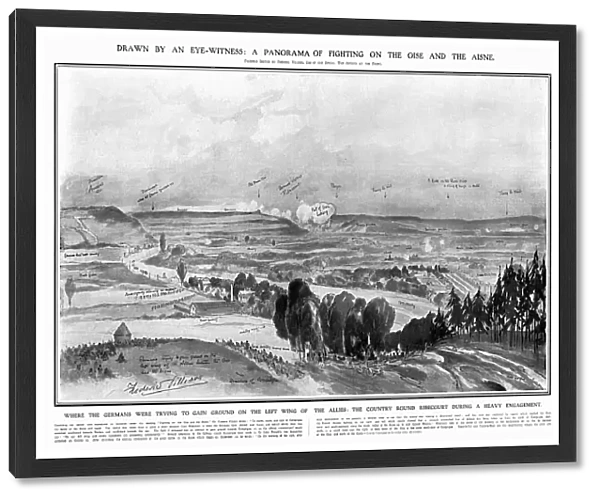 Panorama of Fighting on the Oise and the Aisne