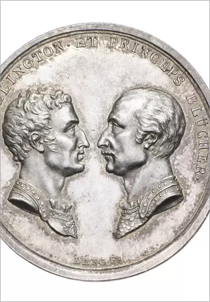 Medal commemorating Wellington and von Blucher