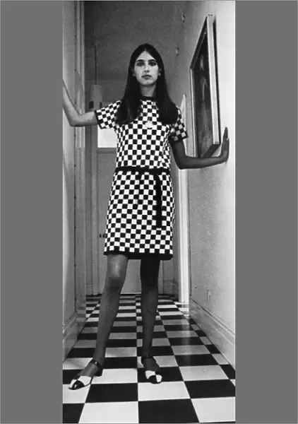 Checked jersey dress from The Shop