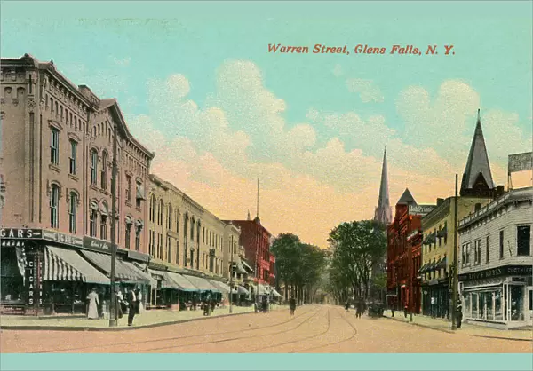 Warren Street, Glens Falls, New York State, USA