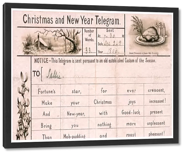 Christmas and New Year telegram