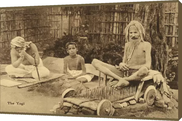 Yogi on bed of nails - Serampore, West Bengal, India