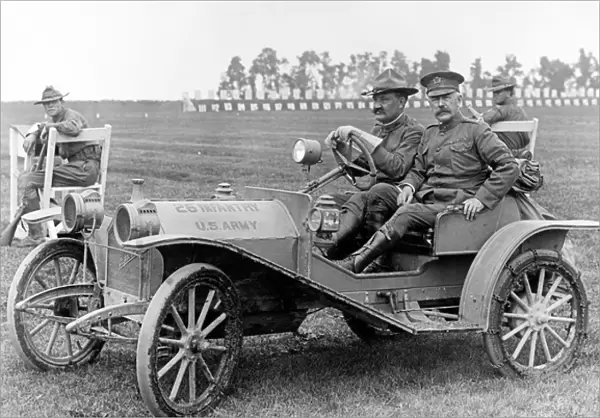 Hupp Motor Car Company driven by soldiers from the 26th infa
