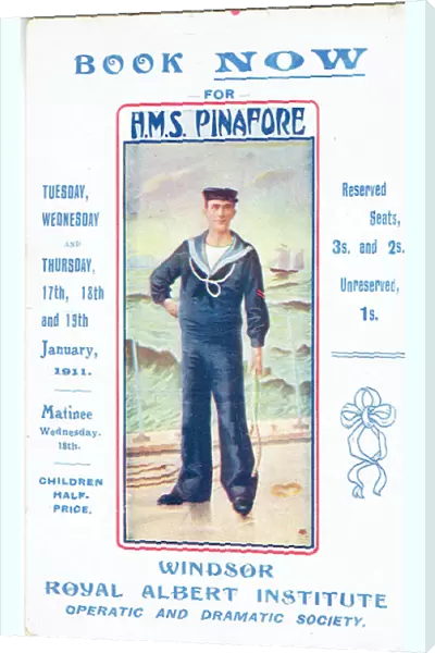 H Ms Pinafore by Ws Gilbert and Arthur Sullivan
