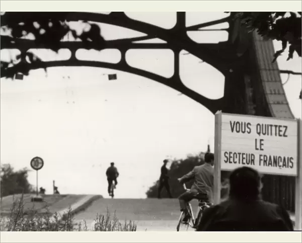 Berlin, Germany - postwar - French sector border post