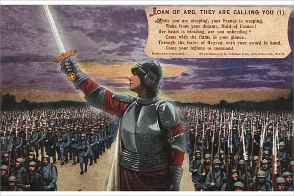 WW1 - Joan of Arc inspiring French forces to deeds of valour
