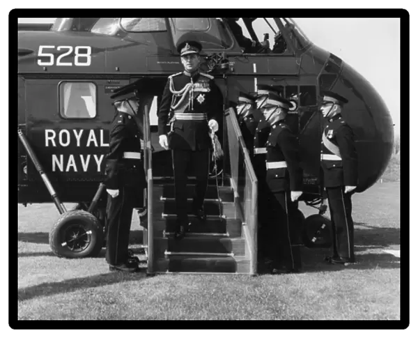 Duke of Edinburgh arriving - Royal Marines, Eastney