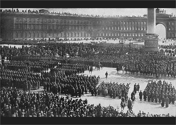 Oath of allegiance to Revolution, Petrograd, Russia