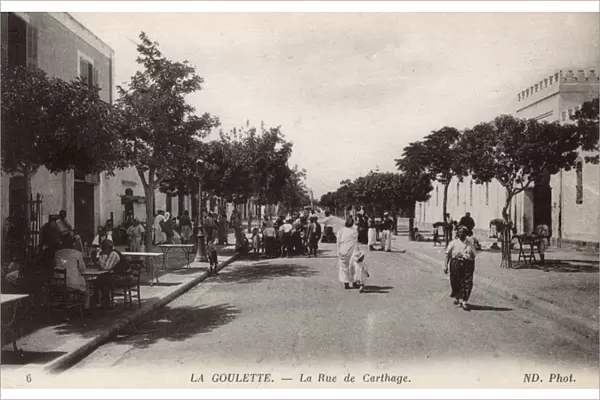 Rue de Carthage, La Goulette, Tunisia, North Africa