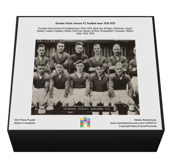 Dundee Violet Juniors FC football team 1934-1935