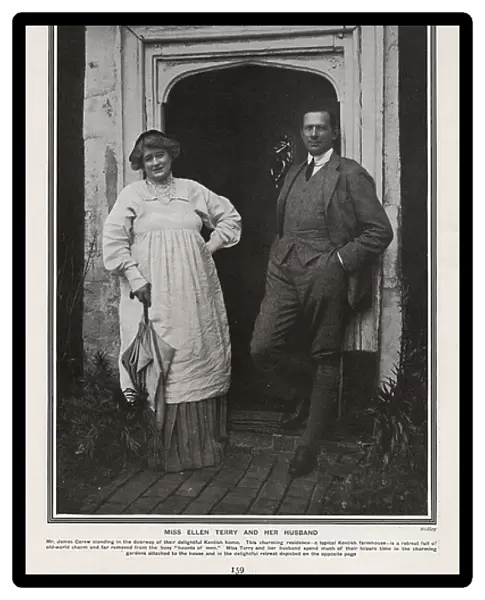 Photo of Ellen Terry and Mr James Carew in the Tatler