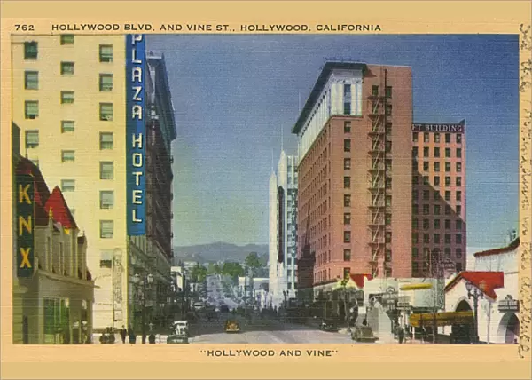 Hollywood Boulevard and Vine Street, California, USA