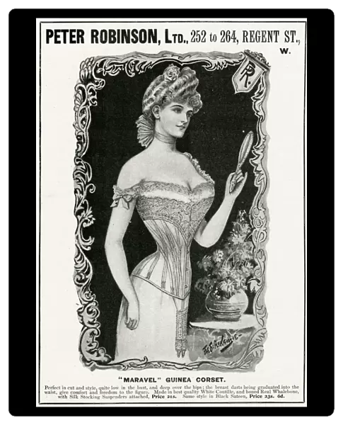 Advert for Peter Robinsons corset 1901