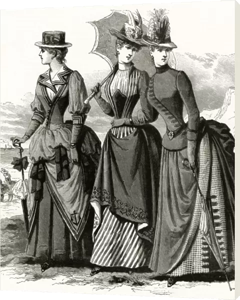Womens seaside clothing 1886