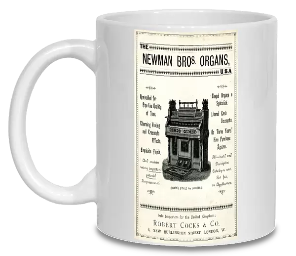 Advertisement, Newman Bros Organs