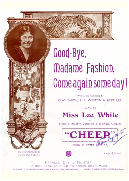 Music cover, Good-Bye, Madame Fashion