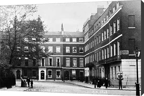 Manchester Square and Duke Street, London