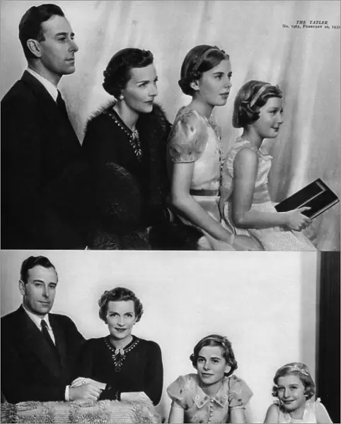 Lord & Lady Mountbatten & daughters by Madame Yevonde