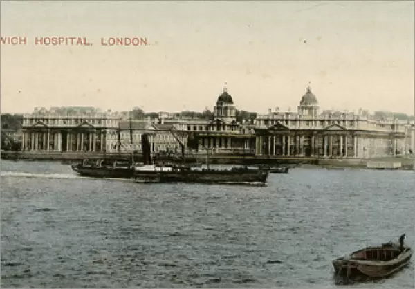 View of Greenwich Naval College and Hospital, London
