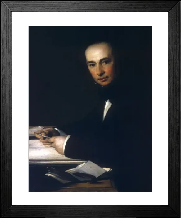 Framed Print : Isambard Kingdom Brunel Print: Col Portrait 1806-1859