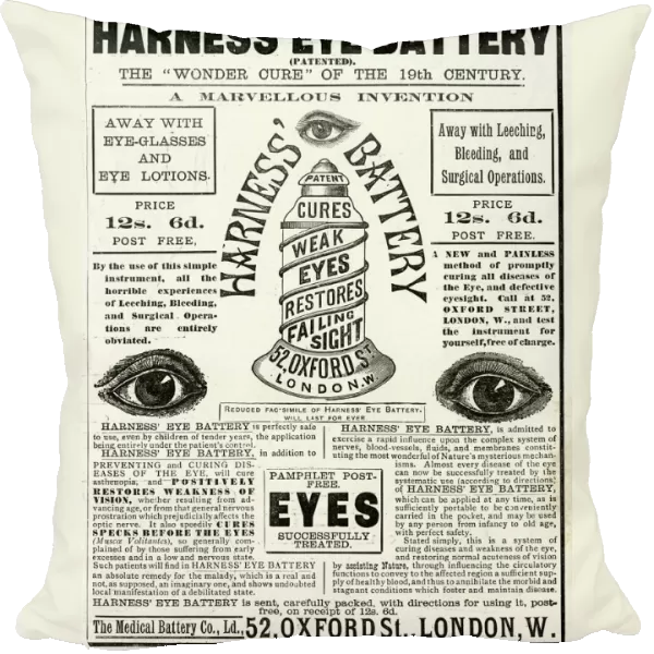 Advert in Harness Eye Battery 1886