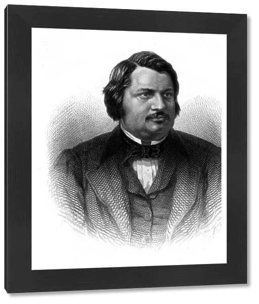 Honore de Balzac engraving by Ch Chardon