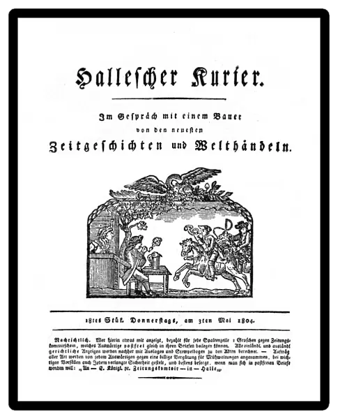 German Newspaper 1804
