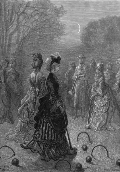 Croquet at Night 1870