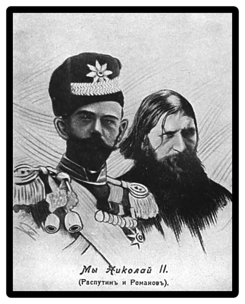 Rasputin with Nicolas II
