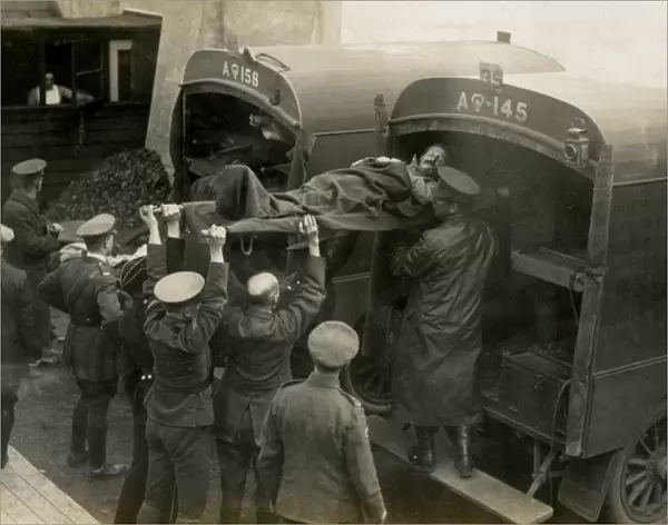 Loading an ambulance at Ramsgate Town Station