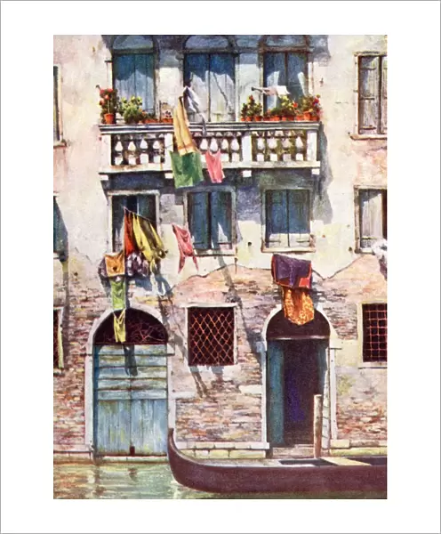Tenements in a quiet street - Venice, Italy